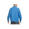 Nike SS24 Удобная спортивная повседневная тренировочная однотонная рубашка-поло с длинным рукавом Мужские рубашки синего цвета DX0206-402