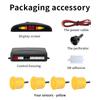 LED Car Parking Sensor 4 Sensors 22mm Buzzer Warning With Display Screen Host Control Box For Truck Van RV
