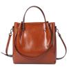 New Leather Women's Bag Made of Cowhide, Large Capacity, Fashionable and Versatile, One Shoulder Crossbody Handbag, Large Bag