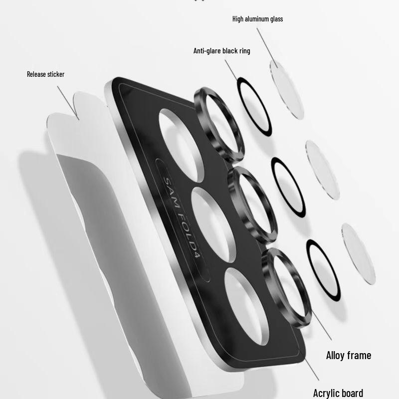 Закаленное стекло для объектива Samsung S26 Ultra Eagle Eye с пленкой для позиционирования по CD-шаблону.