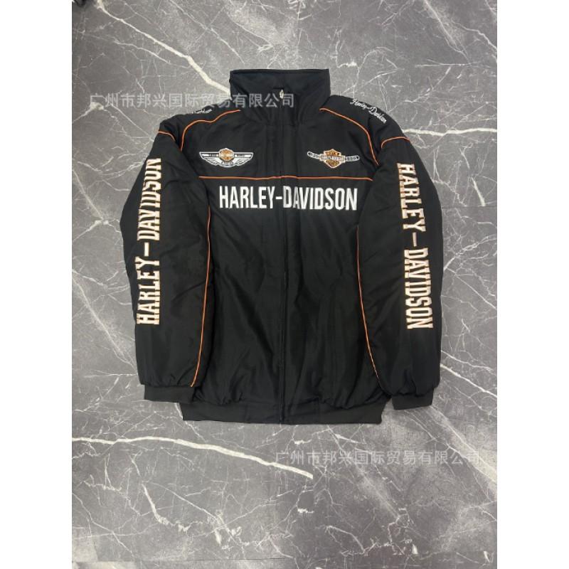 Embroidered F1 Racing Jacket Cotton Padded Winter Motorcycle Riding Men Women
