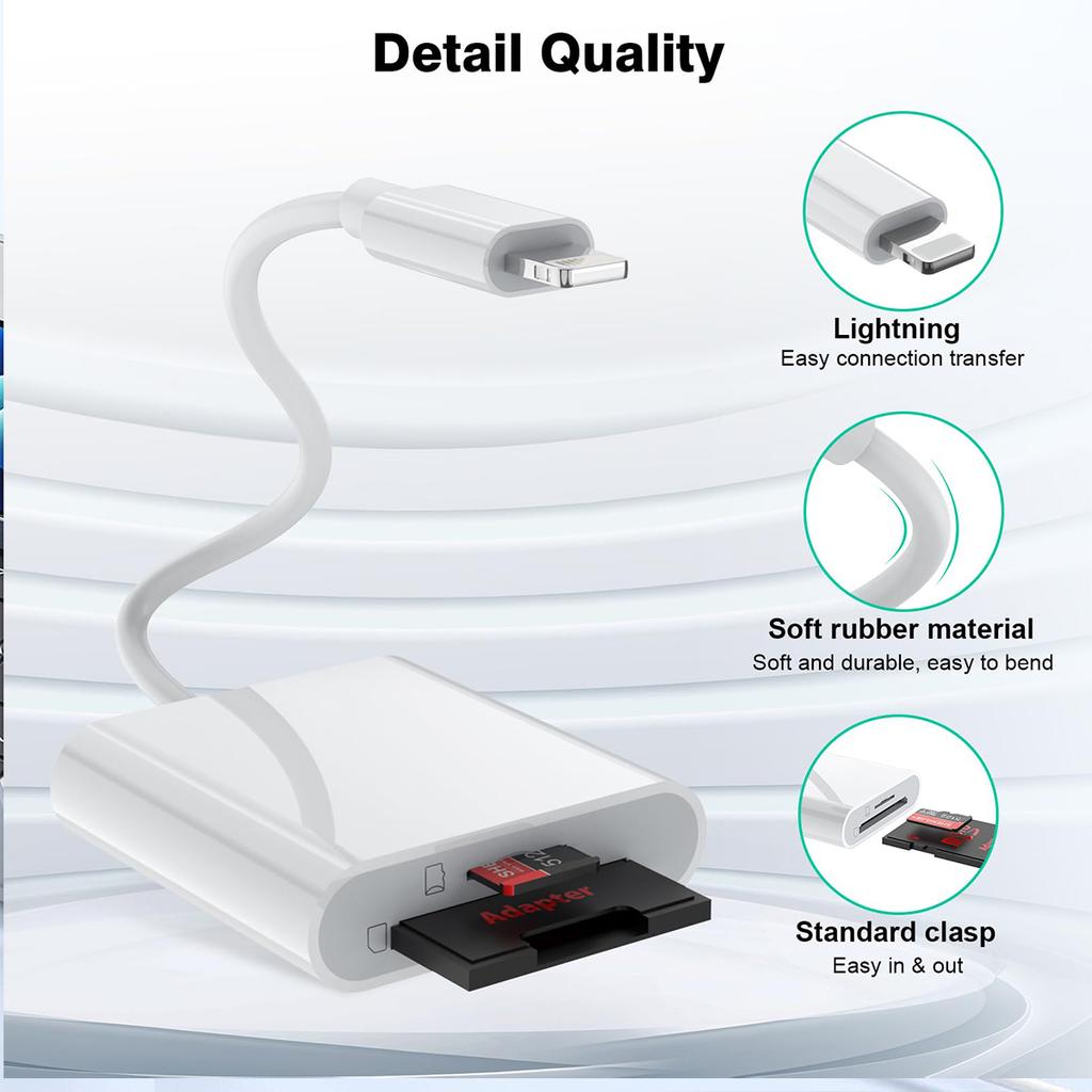 2 в 1 SD TF кард-ридер для Apple iPhone 15 14 12 13 11 Pro Max Xs XR USB C OTG адаптер для iPad Samsung Xiaomi MacBook