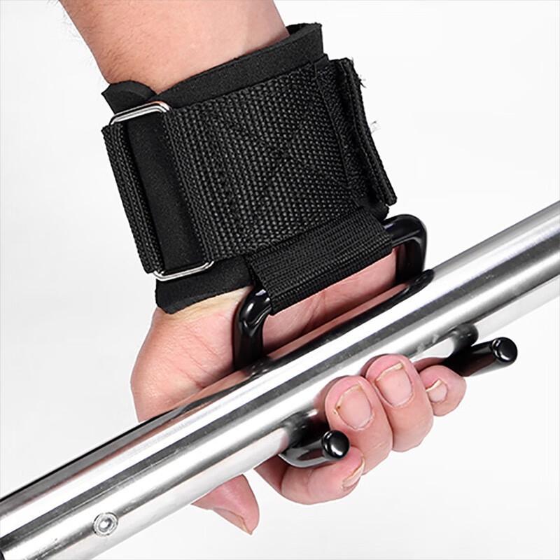Longchan Anti-slip Weightlifting Grip Hooks with Wrist Wraps