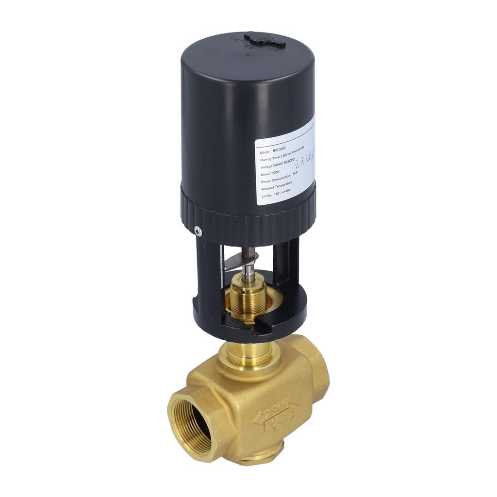 Electric Motorized Valve Regulating Control Brass BSP 2 Way Accessory AC 24V for Industry