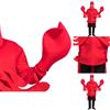 Eyecatching Red Lobster Cosplay Costume Durable Performance Outfit For Halloween And Festive Events