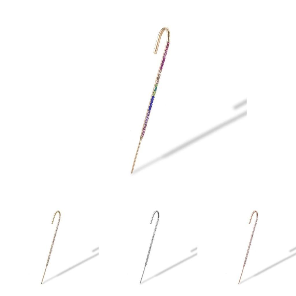 Minimalist Ear Stylish Cuff Earrings With Rhinestones For Weddings Gifts And