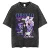 2026 Hot Sale HUNTER×HUNTER T Shirt Kurapika Manga Tshirt Men Women Hip Hop Washed Cotton T-shirt Clothing Summer Short Sleeve Tees Streetwear Top