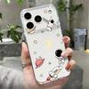 Противоударный прозрачный чехол из ТПУ для iPhone 17 16 Pro 15 14 13 12 Pro Max 11, прозрачный силиконовый чехол с рисунком мультяшного астронавта