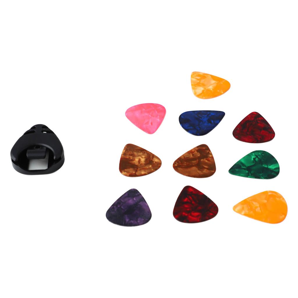 10 шт. Медиатор для гитары Плектр и Набор держателей для медиаторов для гитары Портативный инструмент для басовых аксессуаров