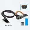 M2TO8639 Кабель-адаптер M.2 M-Key на интерфейс U.2 с разъемом SATA 15P (мама)