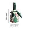 Christmas Bags With Drawstring Christmas Cute Canvas Bag Christmas Trees And Santa Claus Party Favor Bags Christmas Wrapping