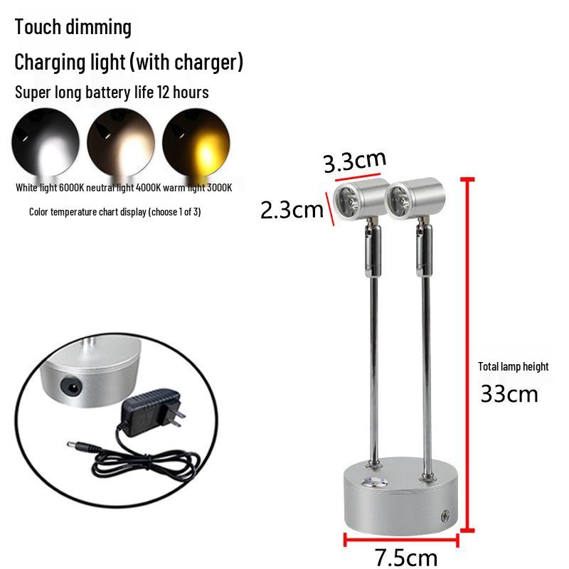 Tri-Color Touch Dimming Jewelry Display Light