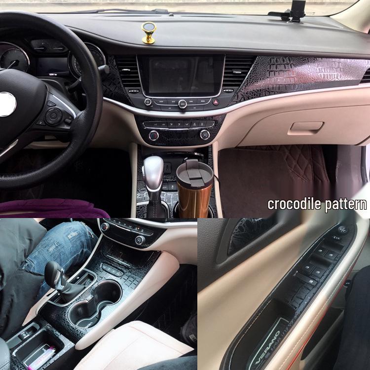 Carbon Fiber Interior Gear Trim Sticker for 2015-2018 Buick Verano