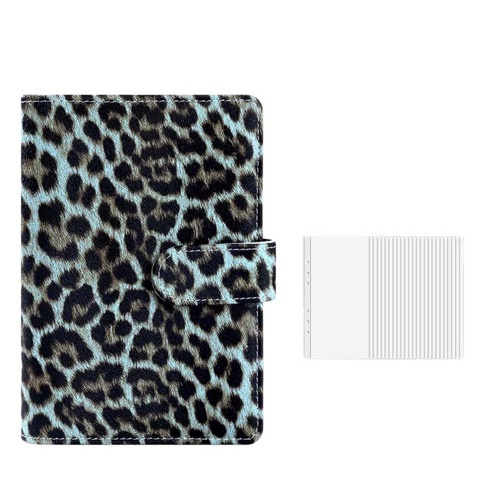Faux Leather Savings Challenges Book Marbling/Leopard Print Mini Budget Binder Save Money