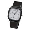 Women's Square Quartz-Watch Silicone Strap Digital Display Waterproof Wristwatch For Daily Use