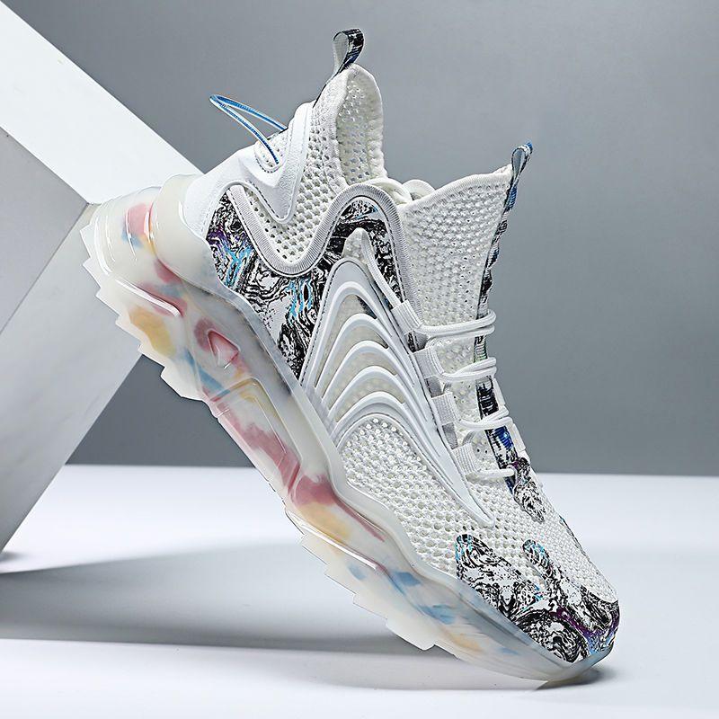 Male Shoes Mesh Thick Platform Men's Casual Sneakers Mens Size 9 Tourist Jogging New Arrivals Without Leather Sports