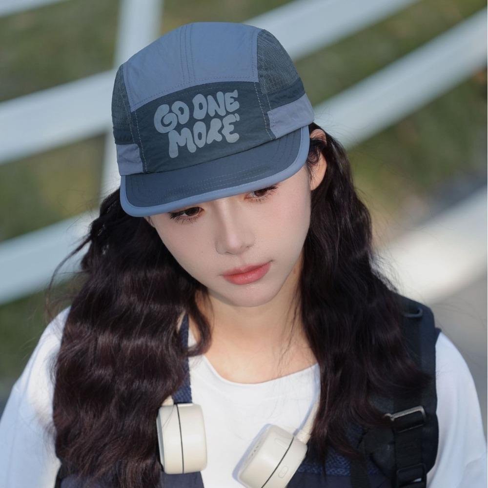 Drawstring Design Short Brim Baseball Cap Letter Printing Sun Visor Cap Quick-drying Hat  Unisex