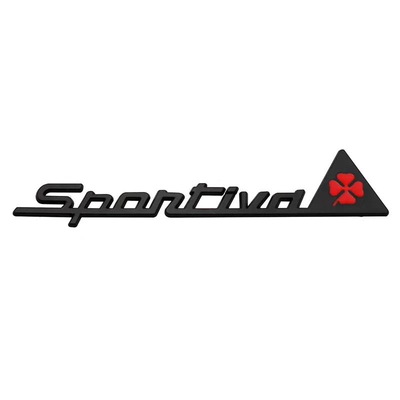 Metal Car Side Window Sticker Accessories for Alfa Romeo Alfa Romeo 159 156 147 4C Giulia Stelvio Giulietta Mito SPORTIVA Logo fw6