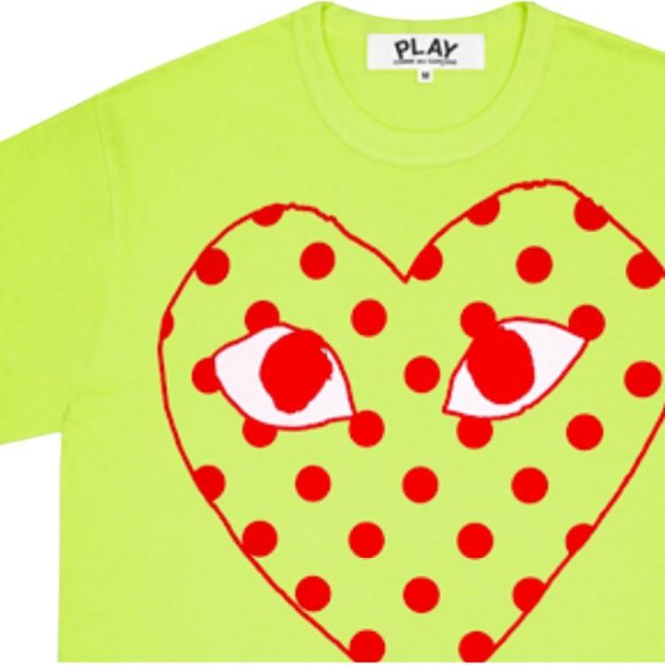 Comme des Garçons PLAY COMME des GARCONS PLAY Pastelle Polka Dot Logo T-Shirt 'Green' Men's AZ-T276-051-2