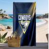 Пляжное полотенце с принтом North Queensland Cowboys Мягкое Портативное Быстросохнущее?Сухое полотенце для бассейна, летнего отпуска, активного отдыха на природе