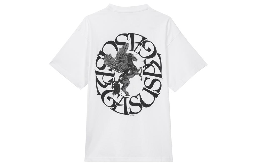 Nike T Shirts Unisex White Crew Neck Moderate Straight Fit FZ7621-100