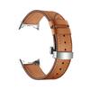 Кожаный ремешок с бабочкой для Google Pixel Watch Band Pixel Watch Ремешки для часов Браслет С адаптером (Серебристый/Черный/Розовое золото)