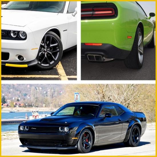 LED 4X Side Marker Light Smoked Lens Rear Front For Dodge 2015- Challenger