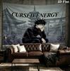 Jujutsu Kaisen Wall Tapestry Aesthetic Wall Hanging Printed Fabric Blanket Decorative Tapestries For Bedroom Living Room Home Decor