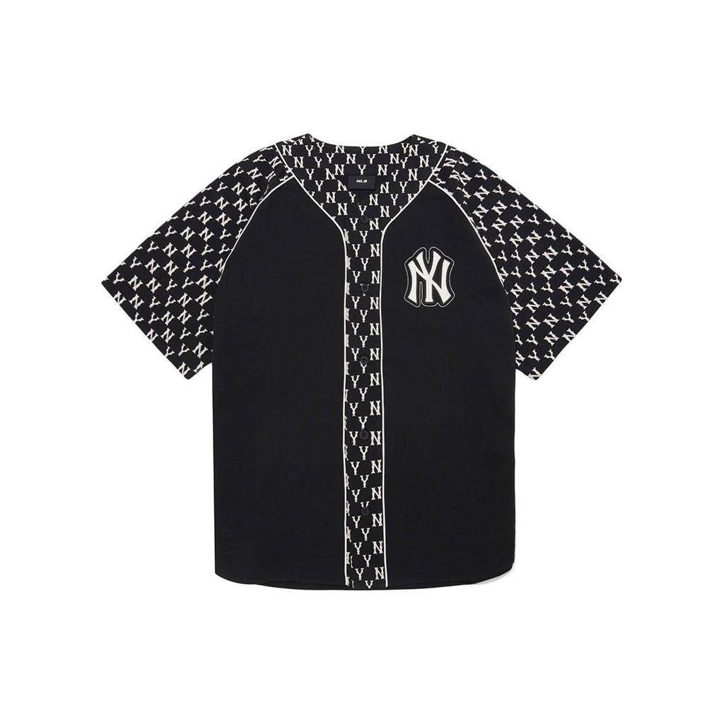 New MLB Old Flower Baseball Jacket Unisex Black 3ABSM0121-50BKS