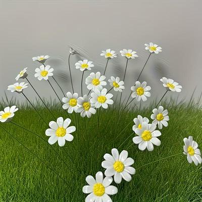 Новые 6/8/10 шт. Керамические Цветы Ромашки Ручной Работы Вечные Цветы DIY Украшение Декор Дома / Для Наружной Фотосъемки