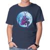 Unisex Crew Neck T-Shirt Inosuke Under The Moon Graphic Short Sleeve Casual Tee