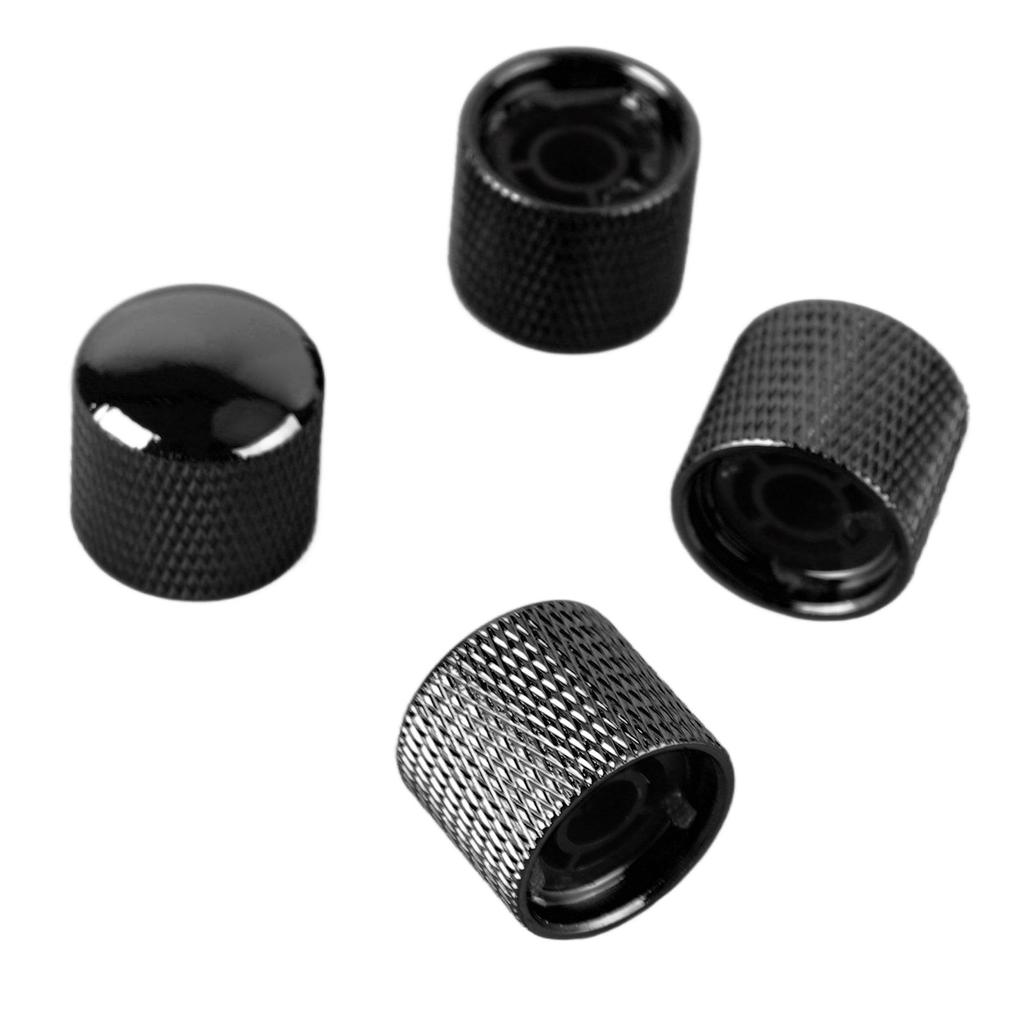 4 шт. гитарная ручка металлическая громкость тембр купольная ручка управления музыкальный инструмент аксессуар набор GD102 черный