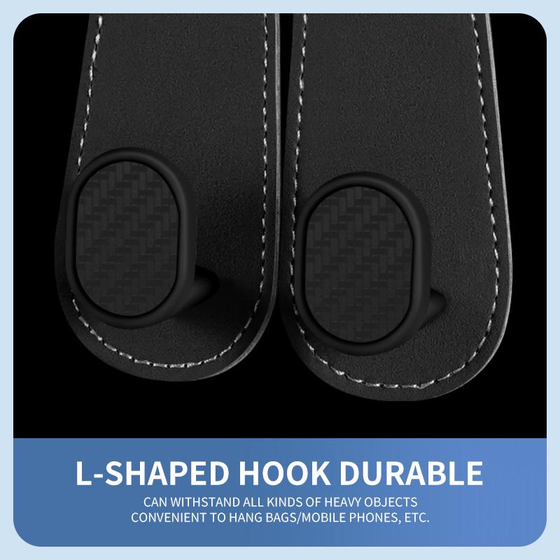 Universal Car Seat Back Hooks 20KG Heavy-Duty Dual Hooks for Vehicle Use - Organizing Essentials for a Tidy Car Interior - Pract