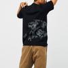 Uniqlo X Покемон Реверсивная Принтованная Облегающая Футболка Унисекс Топы Черный UQ422039000