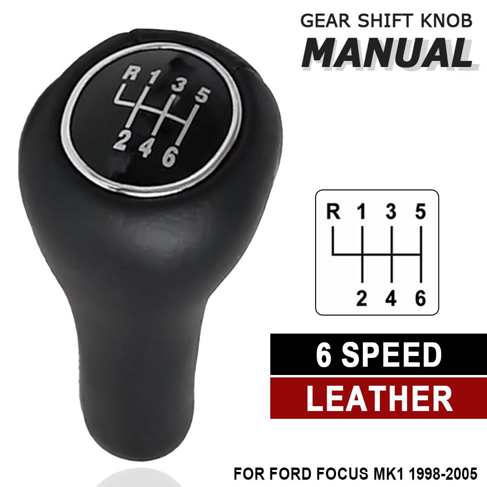 Для Ford Focus MK1 1998-2005 5-ступенчатая МКПП Автомобильная Ручка Переключения Передач Рычаг Переключения Передач Палка Ручной Переключатель Передач Кожаный Стиль POMO Запасные Части