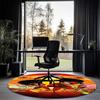 The Incredibles Printed Round Rug Carpet Chair Rug Area Rug Entryway Doormats,for Office Chair Living Room Bedroom Kitchen Room.