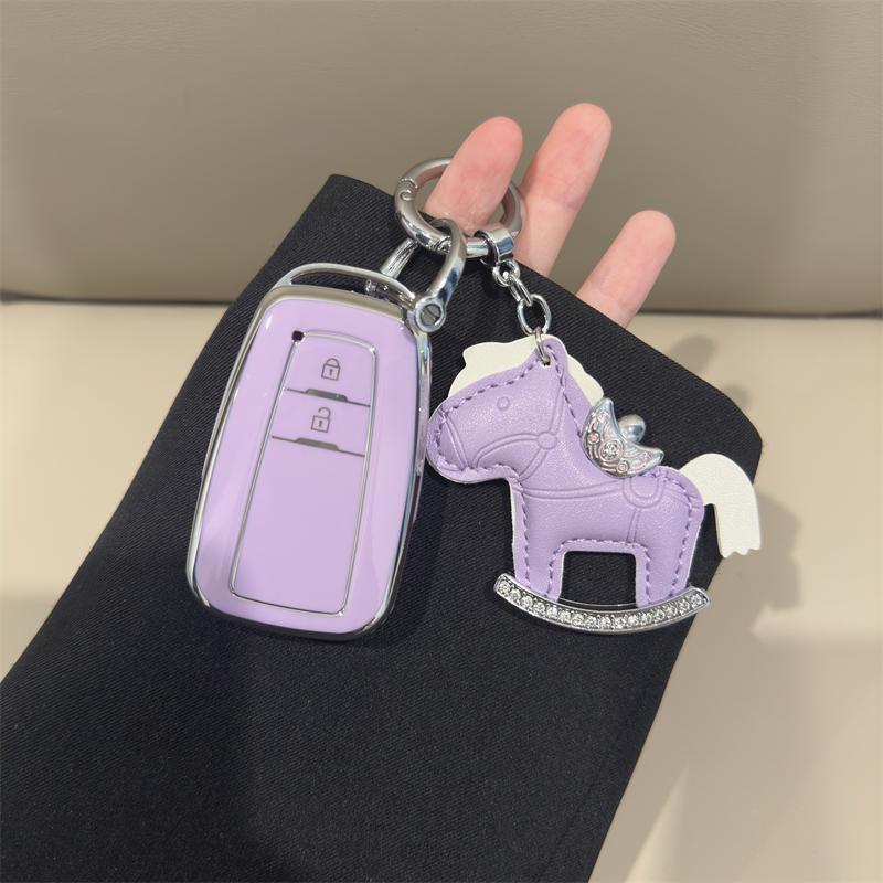 Fashion TPU Car Key Case Full Cover Shell For Toyota CHR C-HR RAV4 Prius W30 W50 Camry Corolla Land Cruiser Prado