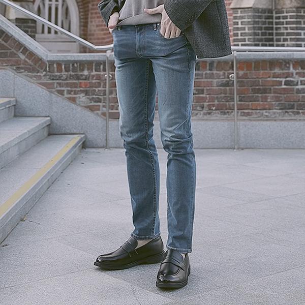 Pascologen MS2435-BK Penny Loafer Slit Black-MS2435-BK