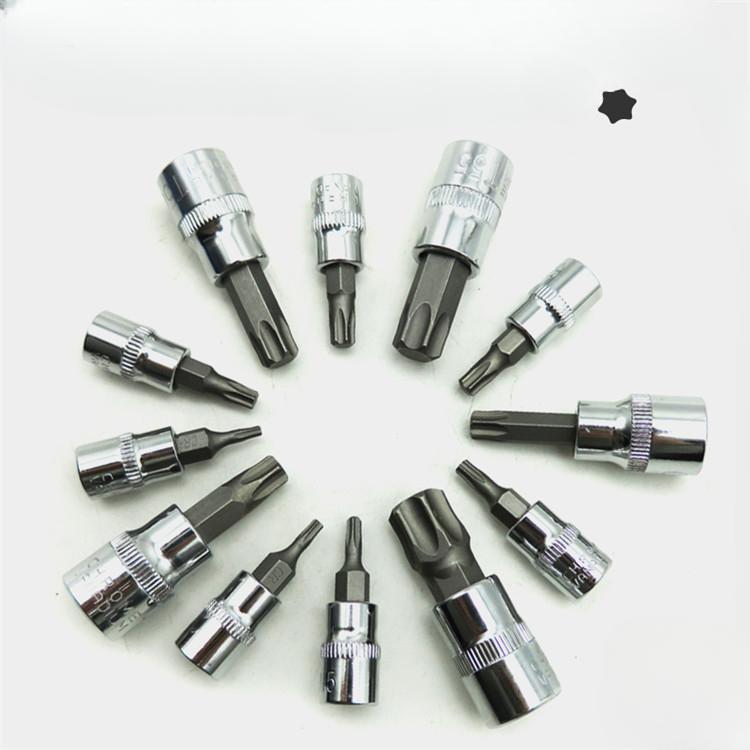 Allsome Набор из 13 ключей Torx, набор инструментов для авторемонта, набор отверток, ударная головка гаечного ключа, профессиональные инструменты для ремонта велосипедов и автомобилей