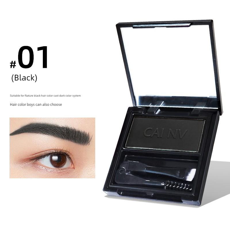 Monochrome Eyebrow Powder Waterproof Sweatproof Fadeless Long Lasting Black Gray Smoky Gray Gray Brown Nature Female Eye Shadow Brow Cream