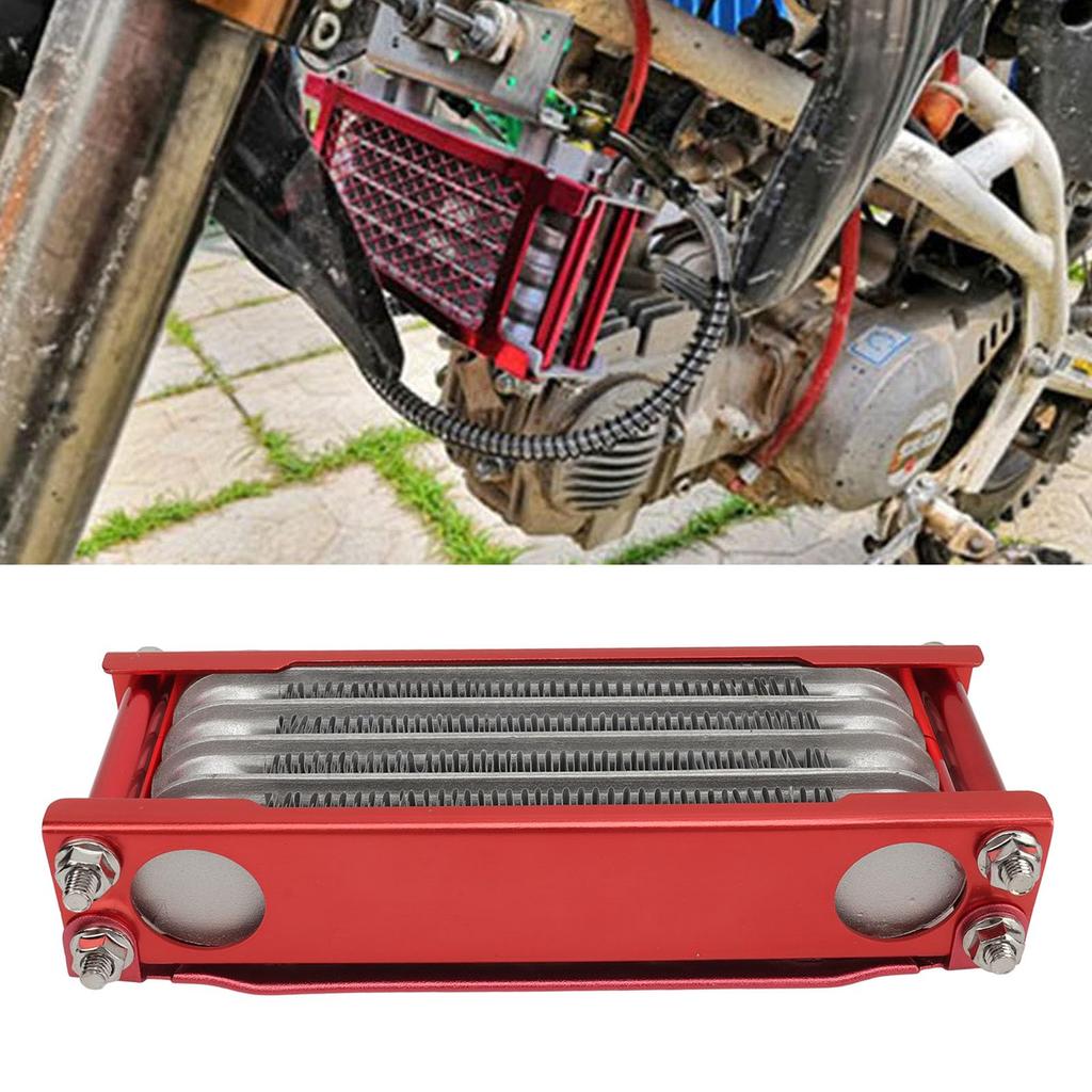 Motorcycle Cooler, 17PCS Motorcycle Cooler Radiator Set, 4 Row