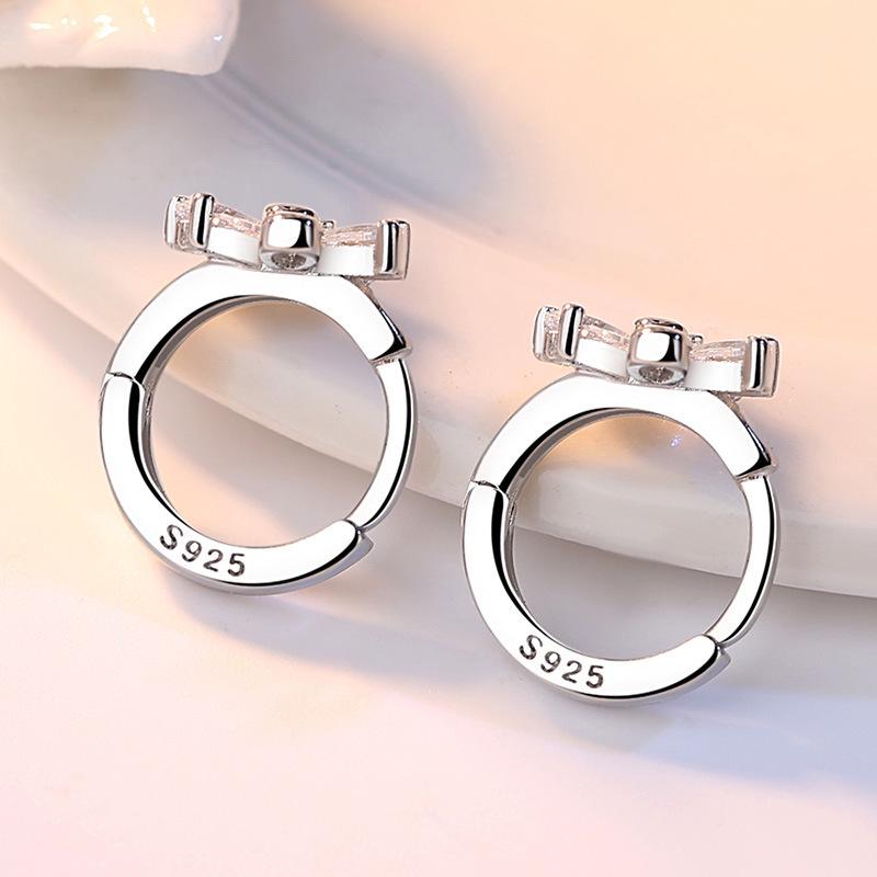 Trendy Plum Blossom & Snow Chrysanthemum Crystal Stud Earrings - Cross-Border Bestselling Jewelry