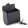 Car Storage Bag Air Vent Dashboard Tidy Hanging Leather Organizer Box Glasses Phone Holder Storage Organizer Car Accessories