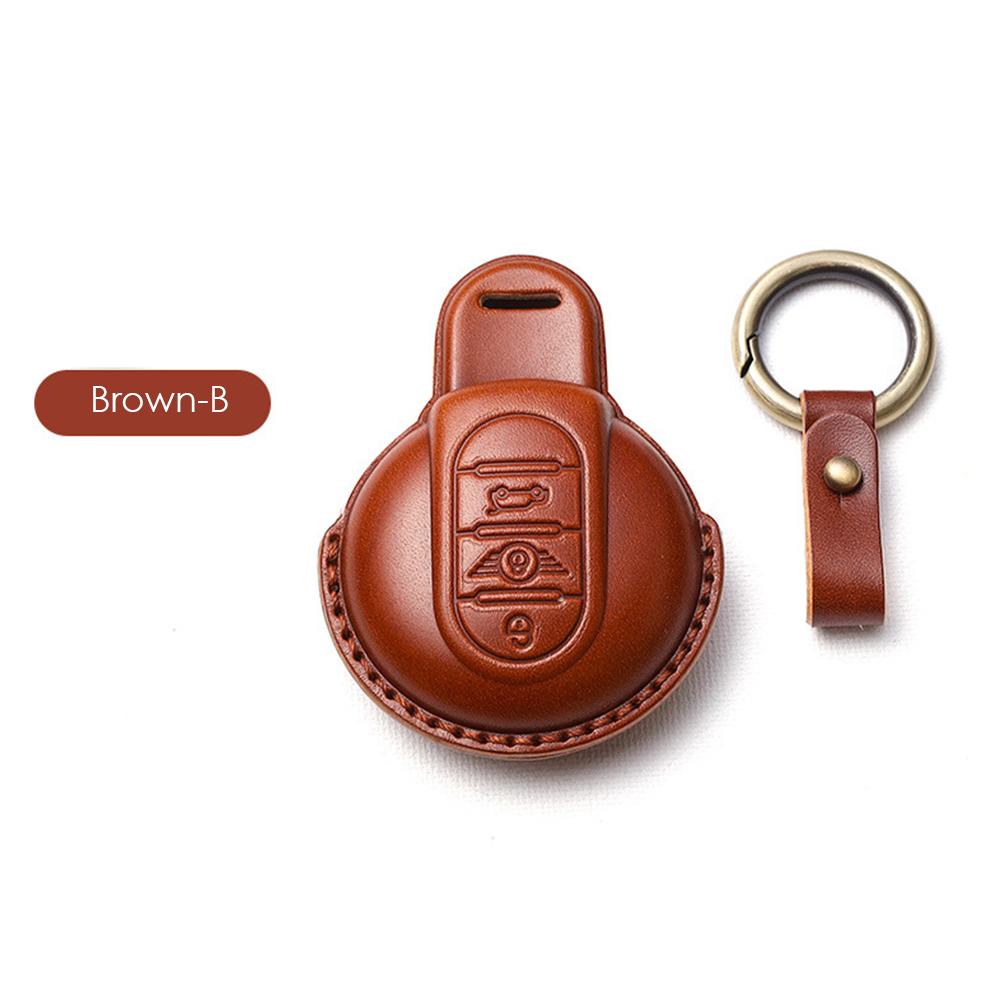 Кожаный чехол для автомобильного ключа для BMW MINI COOPER S ONE JCW F54 F55 F56 F57 F60 CLUBMAN COUNTRYMAN держатель для дистанционного брелока чехол для ключей