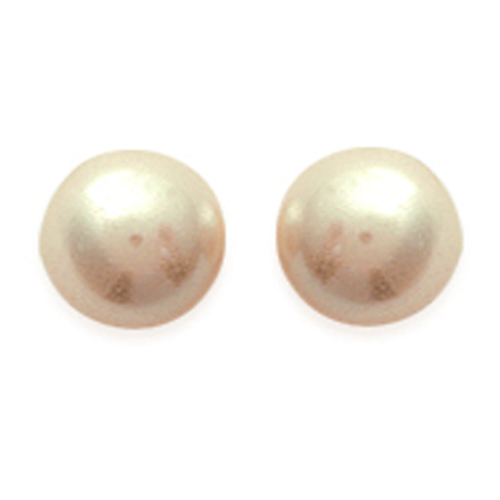 Les Trésors De Lily [E4763] - Ivory 'Pearl' Silver Earrings - 8 Mm