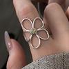 Rings for Women Couple Minimalist Handmade Simple Big Flower Ring Party Jewelry Gift