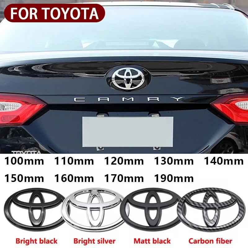 3D Car logo series Front Head Grill Hood Bonnet Emblem Rear Tail Bumper Trunk Badge For Toyota RAV4 Yaris  Corolla Camry Hilux