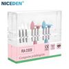 9Pcs RA0309 Dental Composite Polishing Kits Resin Silicone Rubber Polisher For Low-Speed Handpiece Dentistry Porcelain Teeth