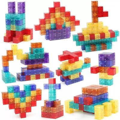 Детский DIY Магнитный Конструктор Кубики - Геометрическая Сборная Игрушка для Мальчиков и Девочек