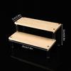 1-5 Tier Wood Acrylic Display Stand Cosmetic Organizer Display Riser Rack for Cupcake Perfume Doll Figure Shelf Home Storage